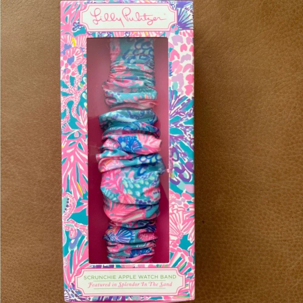 Lilly Pulitzer Scrunchie Apple Watch Band “Splendor in the Sand”